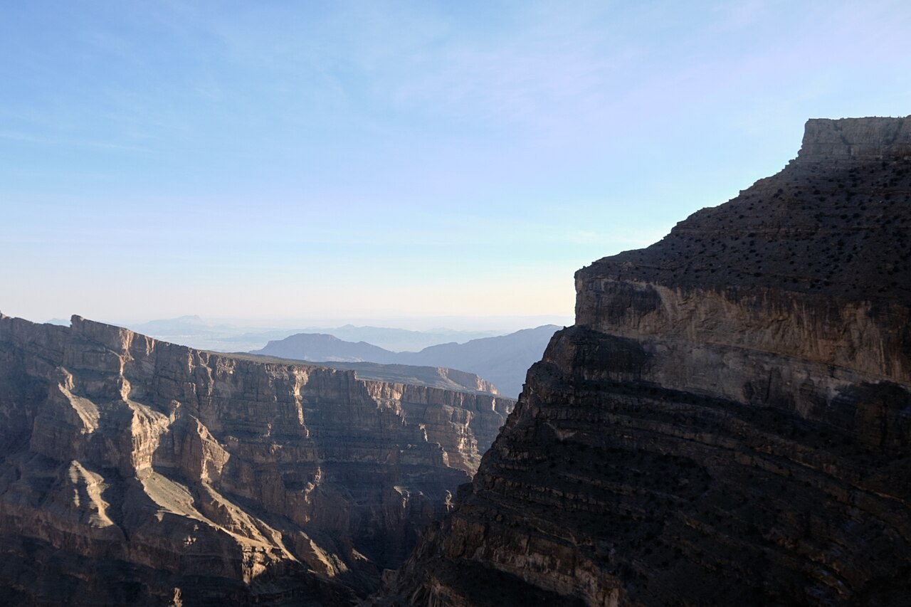Blick vom Balcony Walk über die Schlucht am Jebel Shams